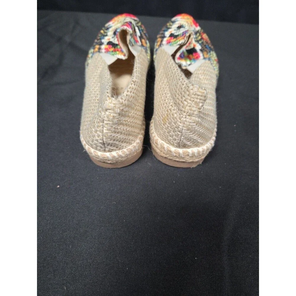 ZIPOLITE Espadrilles Woman’s Sz 6 Platform Espadrilles Frida Khalo Canvas-Mexico